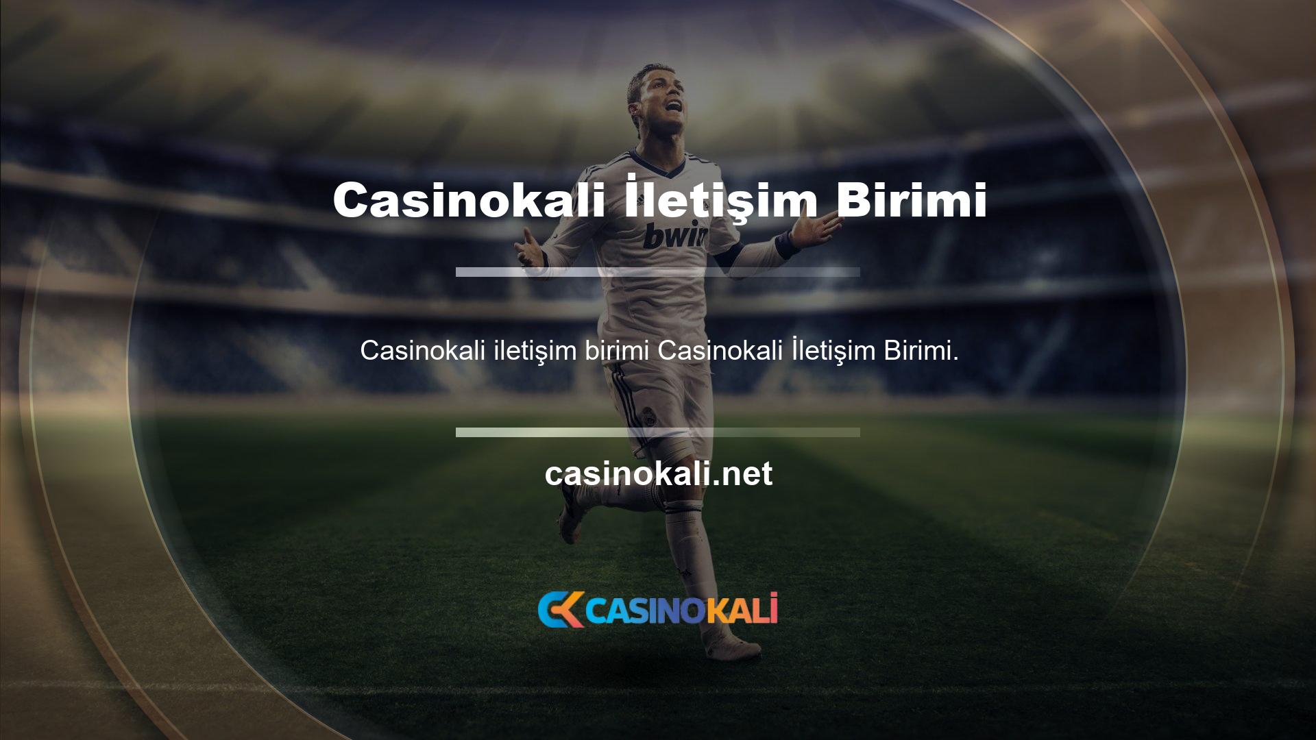 Casinokali yardım hattı bu iş için en iyi takımlardan biridir
