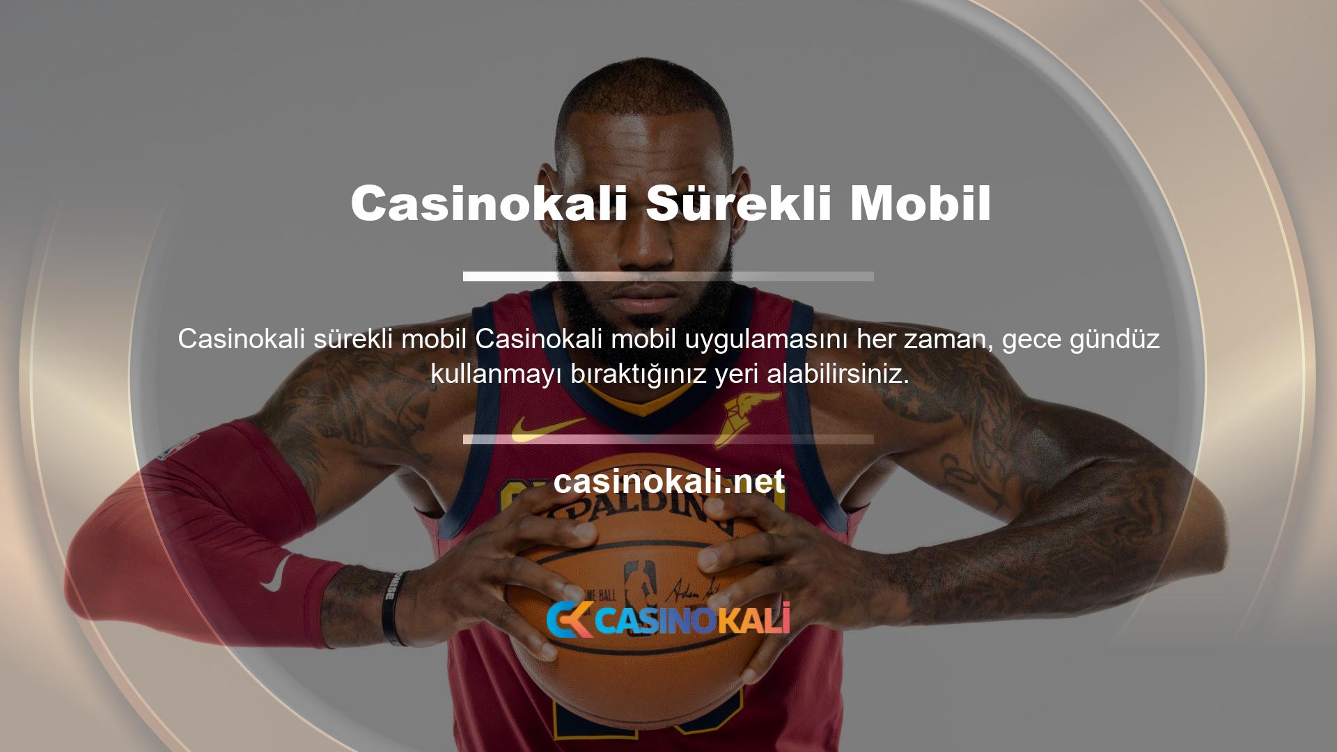 Tüm bahis ve casino severler Casinokali Mobile Casino giriş adresi aracılığıyla Casinokali Online Casino ve Bahis Sitesinin ücretsiz bir üyesi olabilir ve tüm spor bahislerinde ve heyecan verici casino oyunlarında büyük bonuslar alabilirsiniz